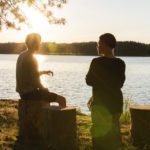 Unterhaltung am See